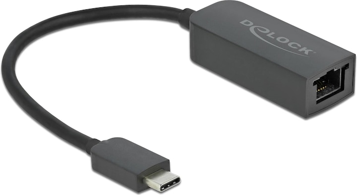 Delock USB C – RJ45 (USB-C 3.2 Gen 1, RJ45 2.5 Gigabit Ethernet (1x))