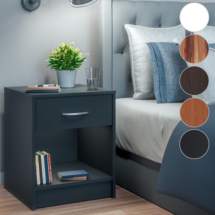 Actual product image Casaria Nightstand (50 x 40 x 35 cm)