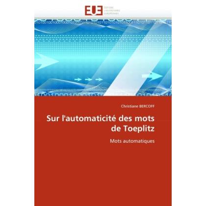 Sur l'automaticité des mots de Toeplitz, Fachbücher