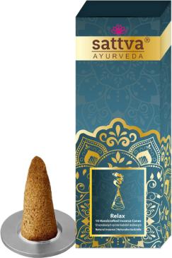 Sattva Ayurveda Sattva Incense Sticks Cones Incense Relax 20G