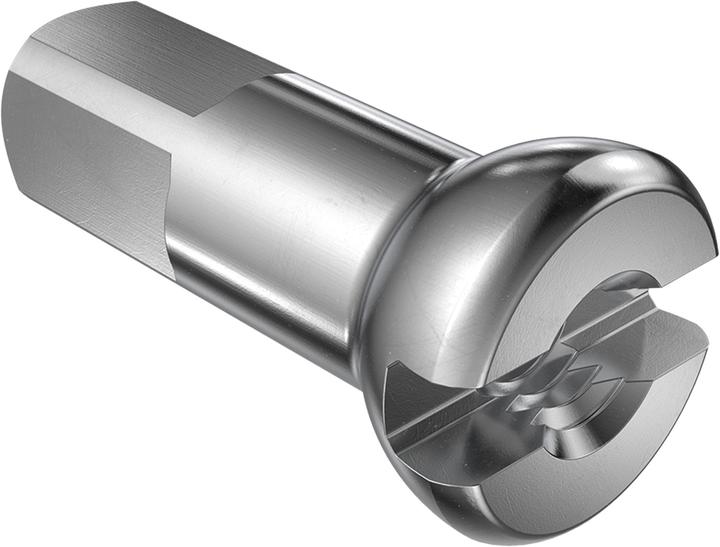 Actual product image DT Swiss Pro Head nipple brass PL 2.0/12mm, si, 100 pcs.