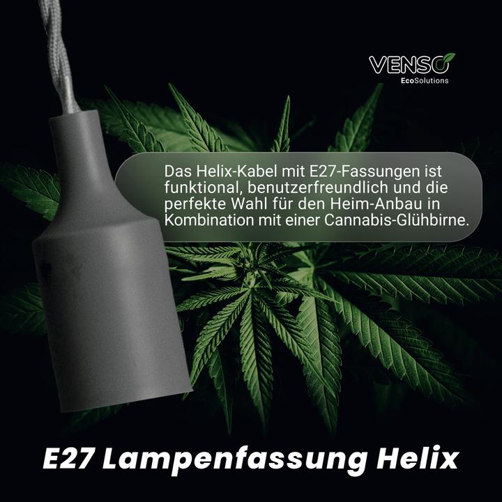 Actual product image Parus by Venso E27 lamp holder with 4m cable, improved photosynthesis and higher chlorophyll formati (LED)
