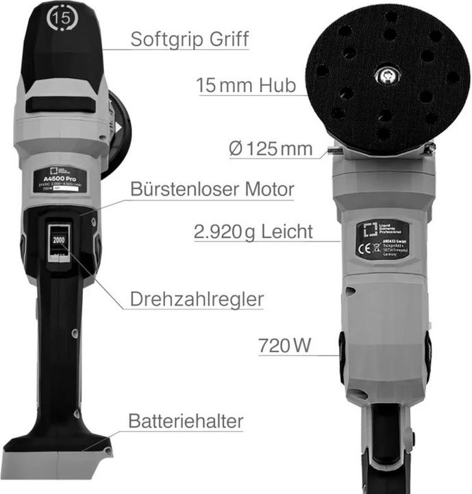 Image du produit Liquid Elements A4500 Pro (Polisseuse excentrique, 400 W)