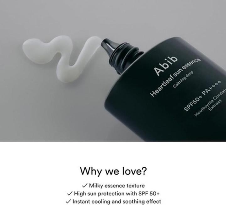 Produktbild NoName - Heartleaf Sun Essence Calming Drop SPF50 PA++++ (Sonnengel, SPF 50, 50 ml)