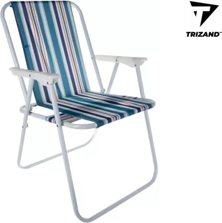 Trizand „Bergamo“ CAMPINGSTUHL Klappbarer Outdoor-Stuhl BLAU