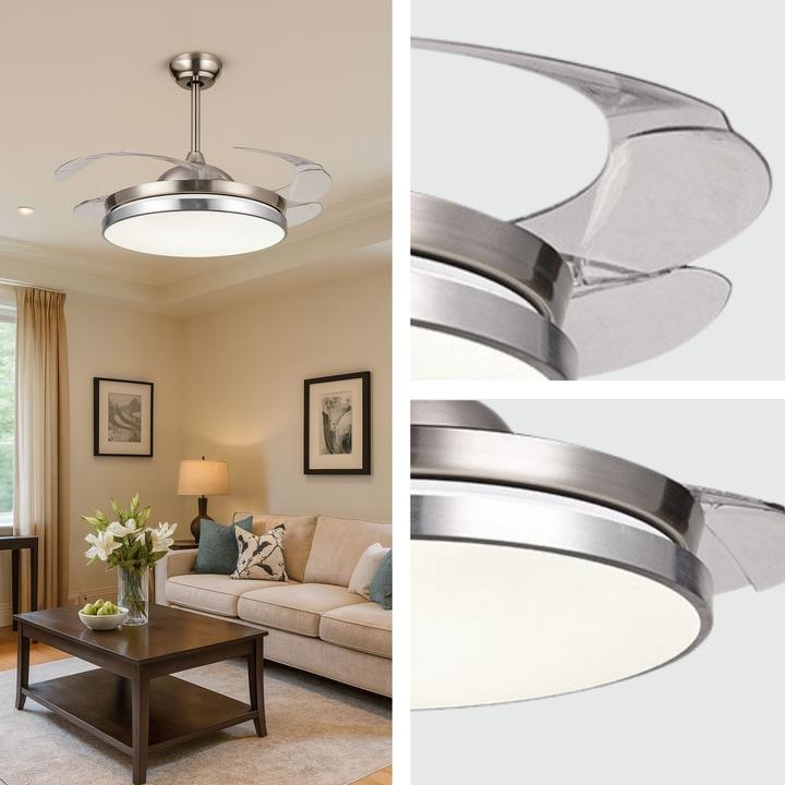 Image du produit Hermex Deckenventilator mit LED-Beleuchtung Deckengebläse Ventilator