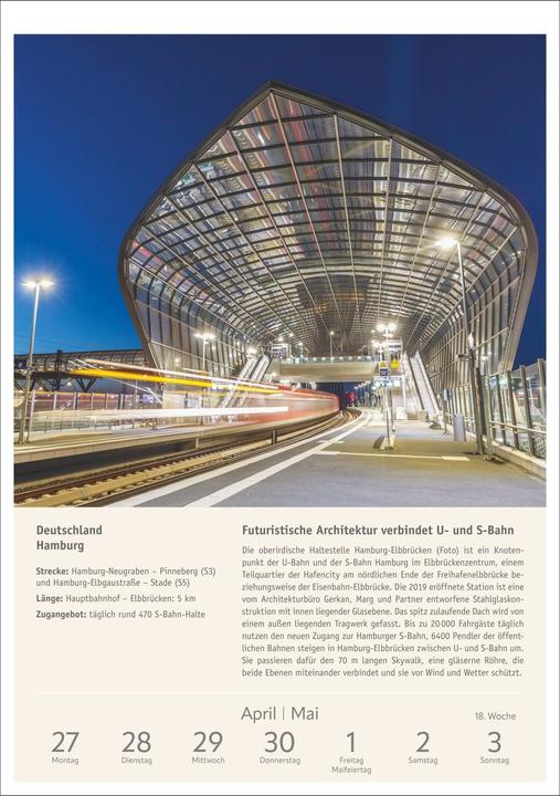 Actual product image Harenberg Zugreiselust Wochen-Kulturkalender 2026 - 53 unvergessliche Reiseerlebnisse