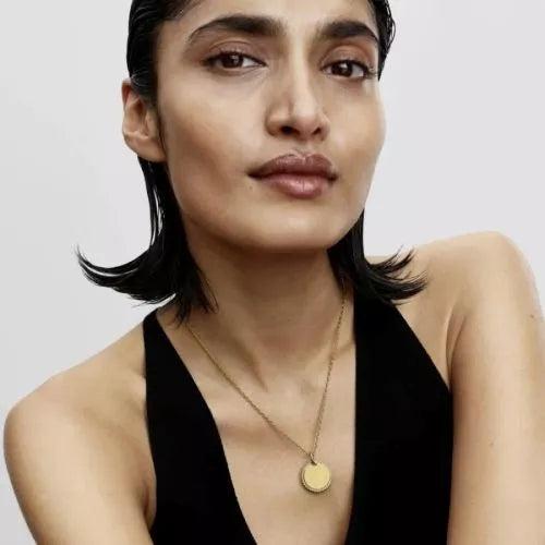 Image du produit Pandora Gravierbarer runder Anhänger hela (Métal, Or 14 carats plaqué)