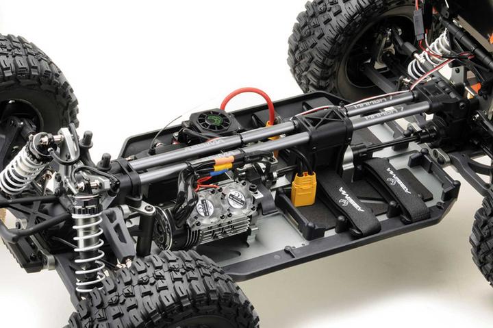 Actual product image Absima rock racer "mamba 7" orange 1/7 6s bl rtr incl. 2pcs. 6200mah 11.1v lipo batteries (4140031) (RTR Ready-to-Run)