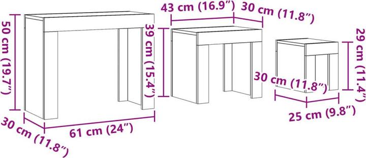 Immagine prodotto vidaXL Annibelle (61 x 30 x 50 cm)