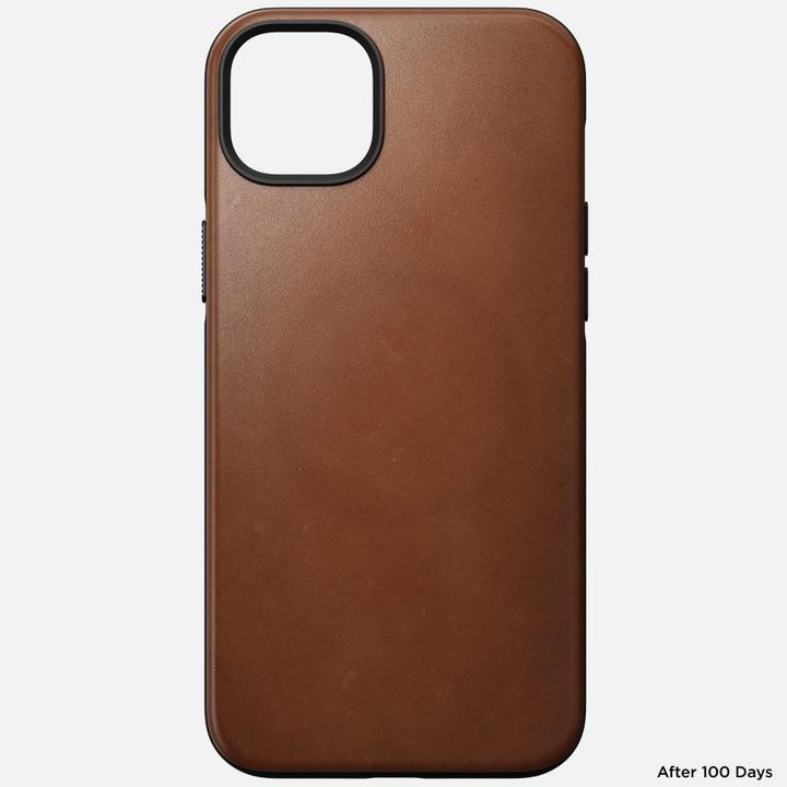 Produktbild Nomad Back Cover Modern Leather iPhone 14 Plus Hellbraun (Apple iPhone 14 Pro Max)