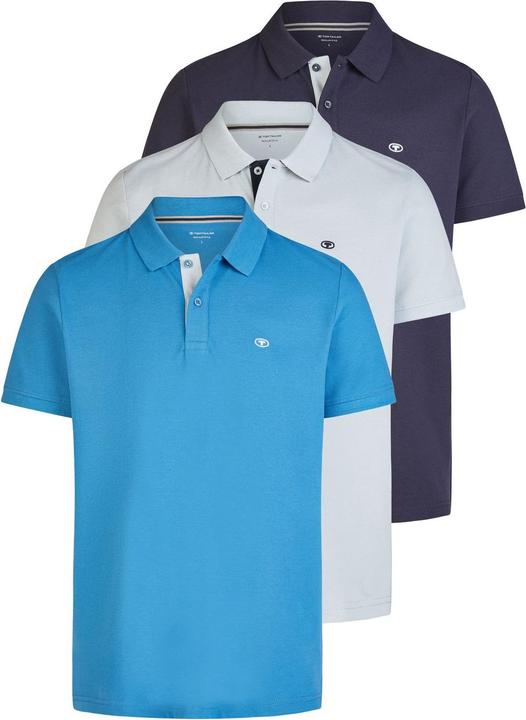 Produktbild Tom Tailor Poloshirt 3er Pack (S)