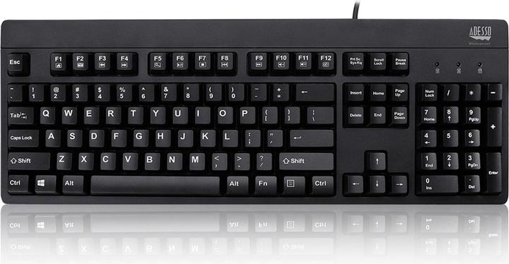 Actual product image Adesso SlimTouch 410 Keyboard USB QWERTY US English Black (US, Cable)