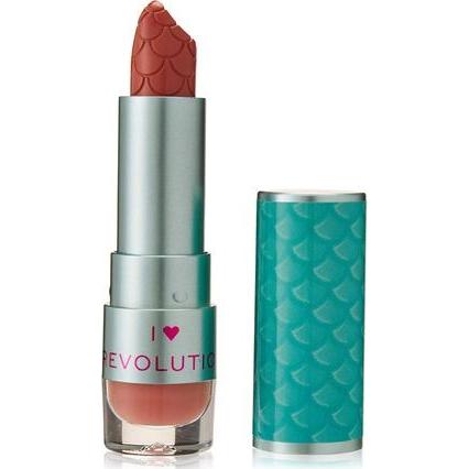 Makeup Revolution, Rossetto + Lucidalabbra, I Heart Revolution, Vegan, Cream Lipstick, Beach Babe, 3.2 g