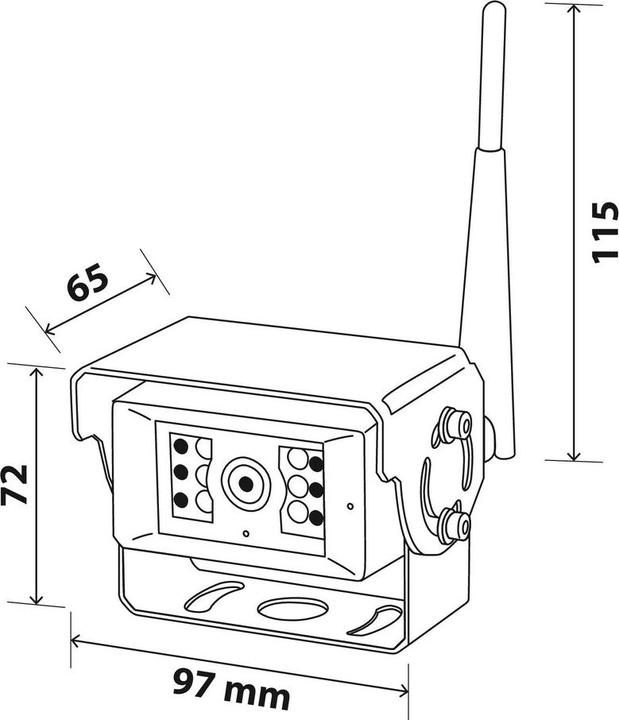 Produktbild Lampa Wireless-Kamera, Farbkamera mit Sensor 1/3”