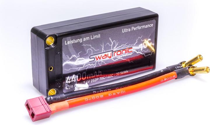 Actual product image Swaytronic HC 2S 70C/140C T-Plug (7.40 V, 4400 mAh)