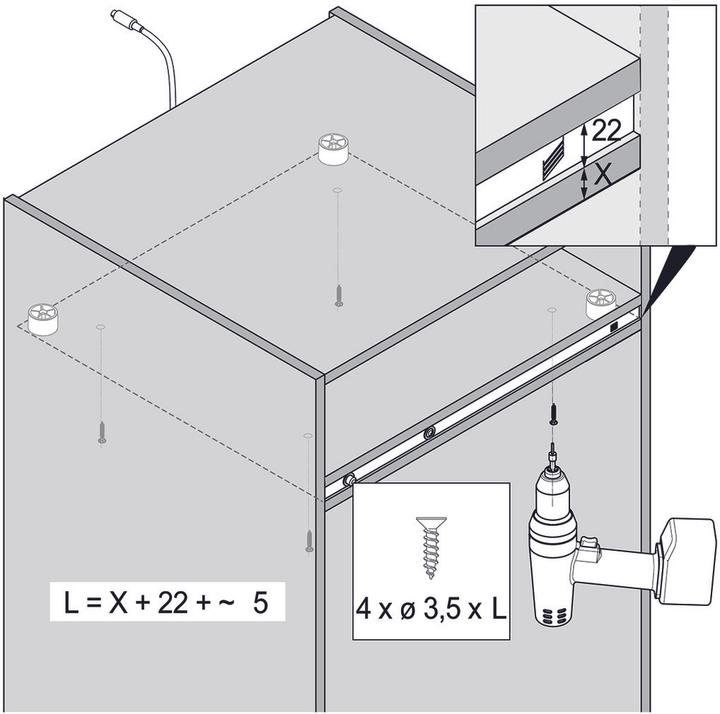 Produktbild Hettich Öffnungssystem für Kühlschränke (1 Stk.)