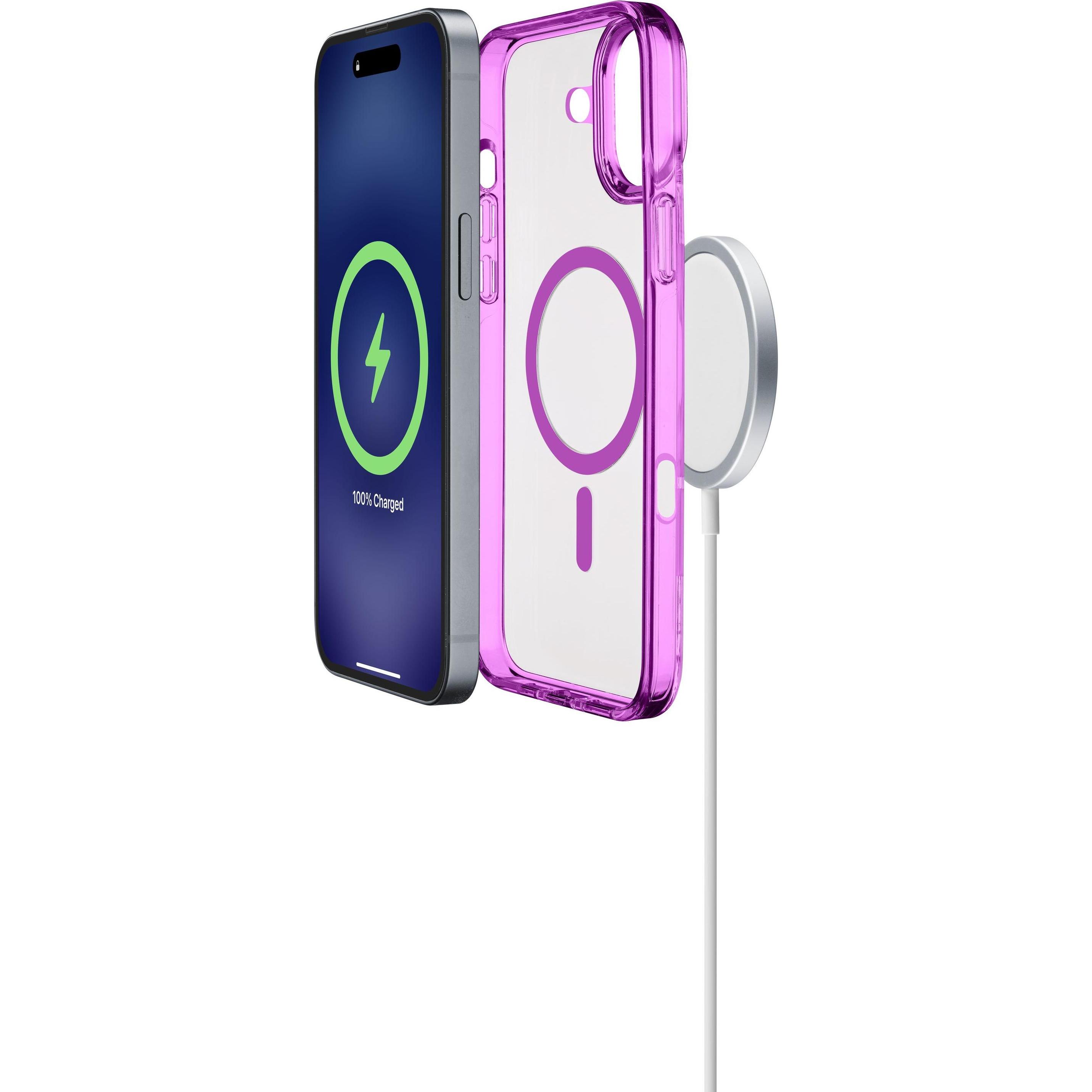 Cellularline Iconic MAG MagSafe Case (Apple iPhone 16), Smartphone Hülle, Pink