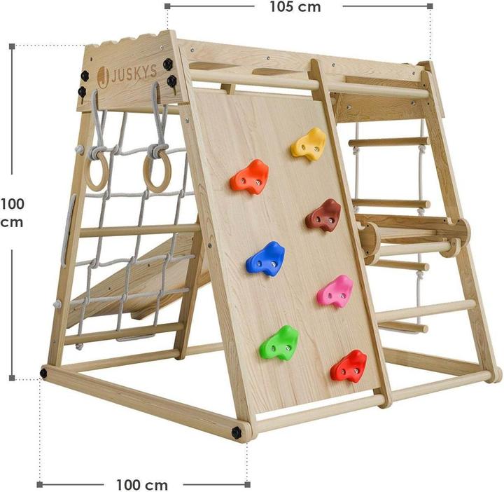 Image du produit Juskys Klettergerüst mit Rutsche