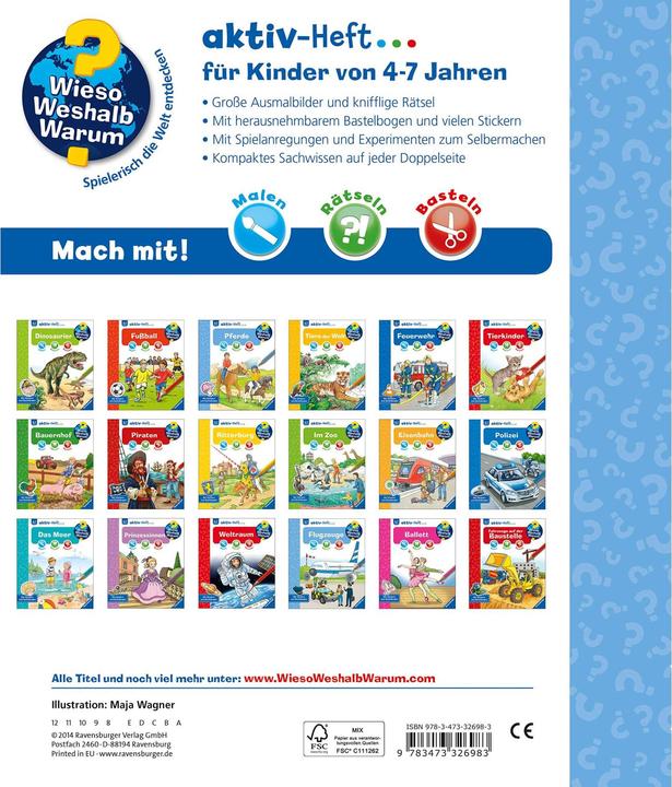 Immagine prodotto Ravensburger Pferde (Tedesco, Maya Wagner, 2014)