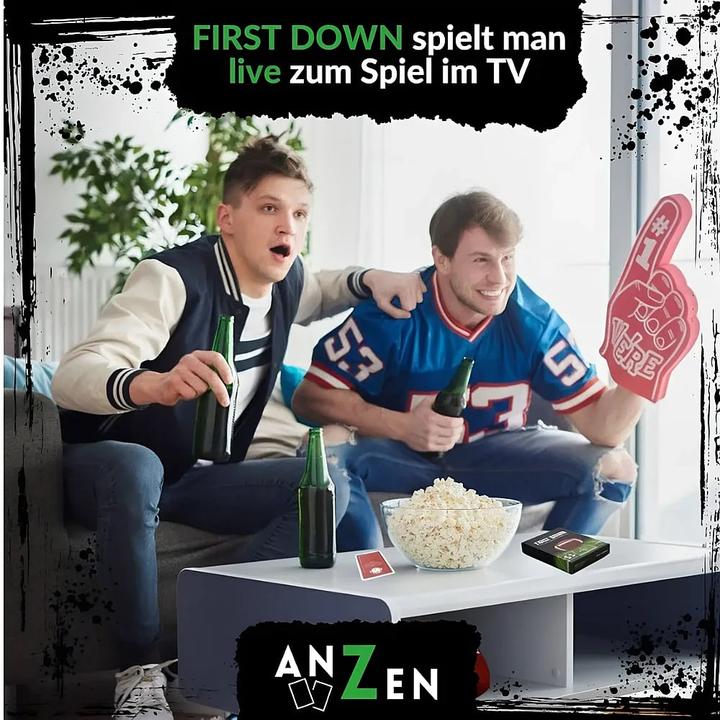 Image du produit Anzen Spiele FIRST DOWN - Le jeu à boire Live Football (f) (3 - 12 Joueur)