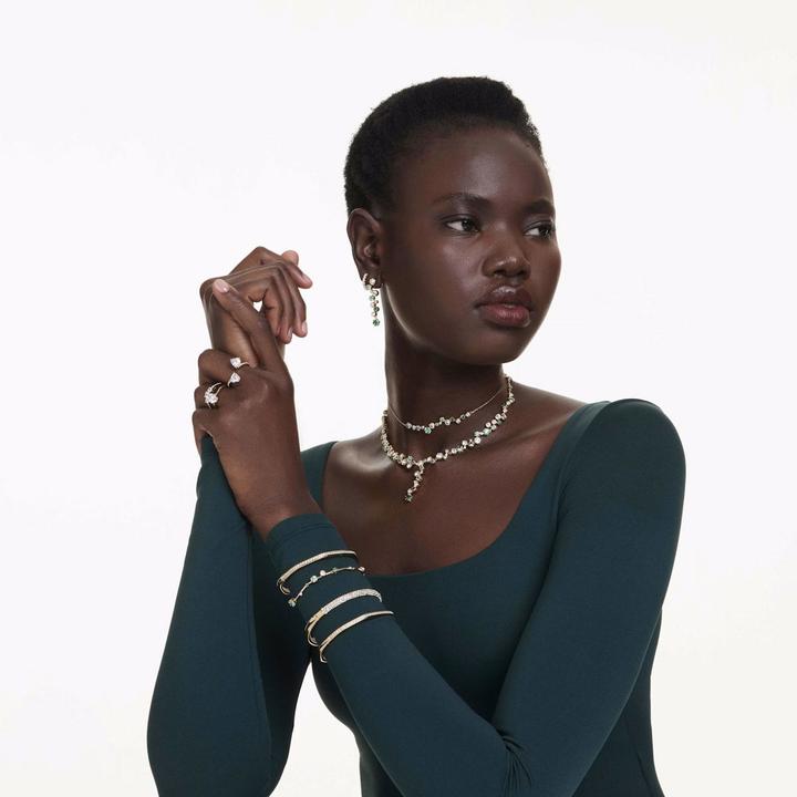 Productafbeelding Swarovski Stilla Attract Ring Rundschliff Weiss Goldlegierungsschicht (60)