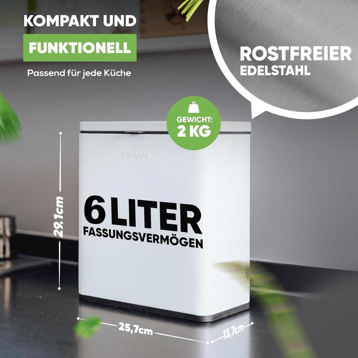 Immagine prodotto equipps Komposteimer mit Geruchsfilter (6 l)