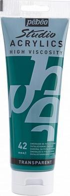 Produktbild Pebeo Studio Acrylics feine Acrylfarben (Phthalozyanin Smaragdgrune, 250 ml)