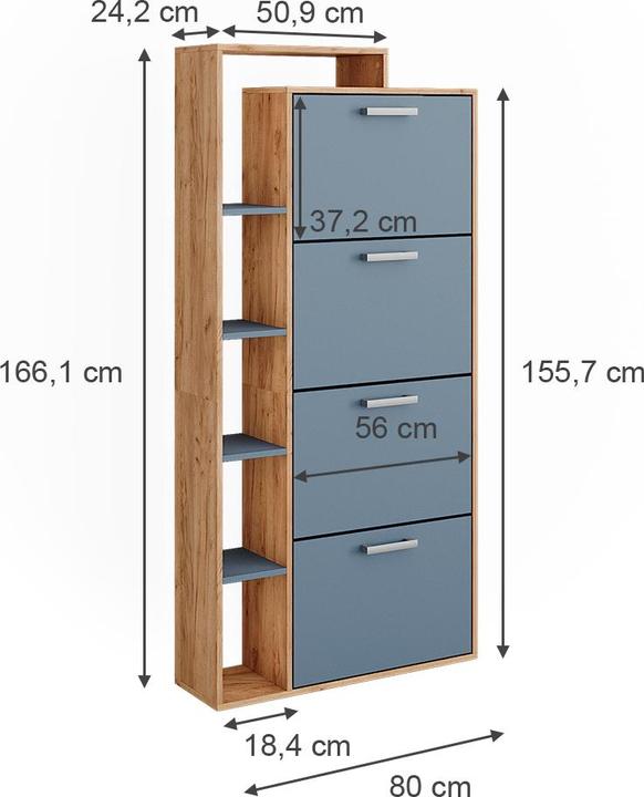 Produktbild Vicco Orlando (80 x 24.20 x 166.10 cm)