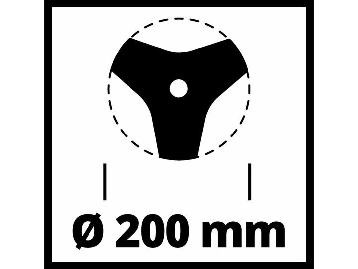 Produktbild Einhell Dickichtmesser 200 SensenZubehör (Rasentrimmer, Rasenmäher Messer + Ersatzmesser Gartenmaschinen)