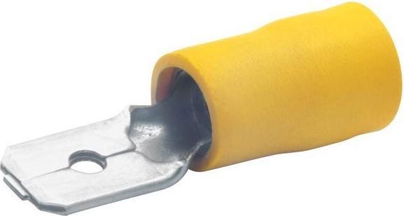 Actual product image Klauke Flat plug 4-6qmm 850 PA/PVC CuZn tin-plated Steckb=6,3mm 850