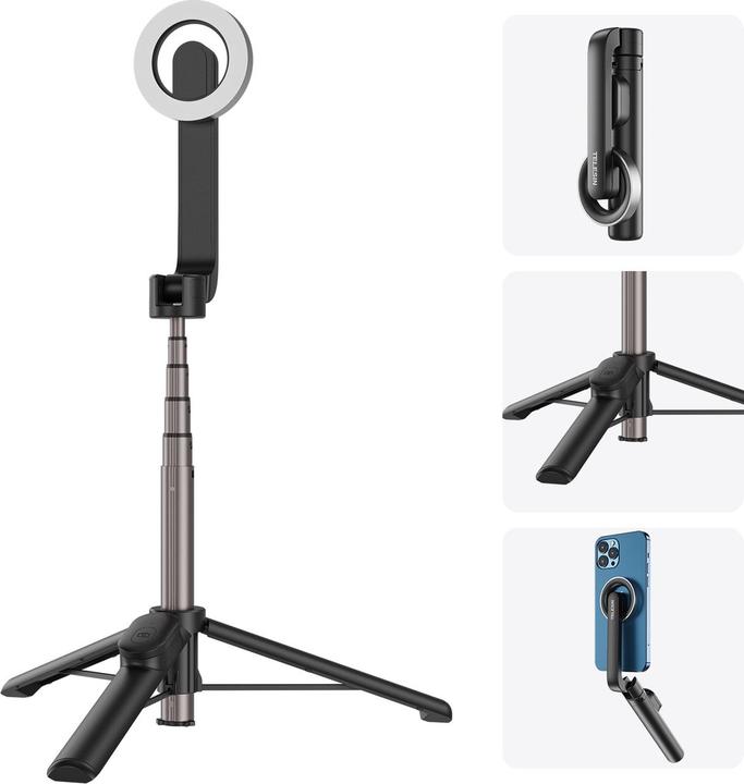 Actual product image Telesin magnetic Mini selfie stick for mobilephones