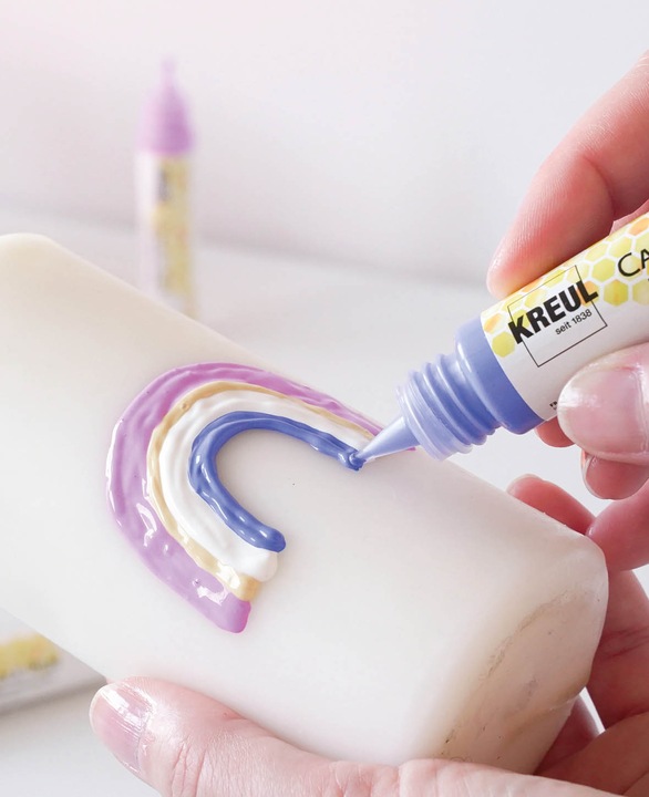 Produktbild Magni Kerzenstifte (Royalblau, Rosa, Blau-Metallic, Violett, Weiss, Gold, 6 x)
