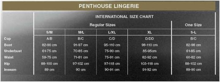 Produktbild Penthouse Lingerie Too Hot To Be Real Thong Rot S/M (S, M)