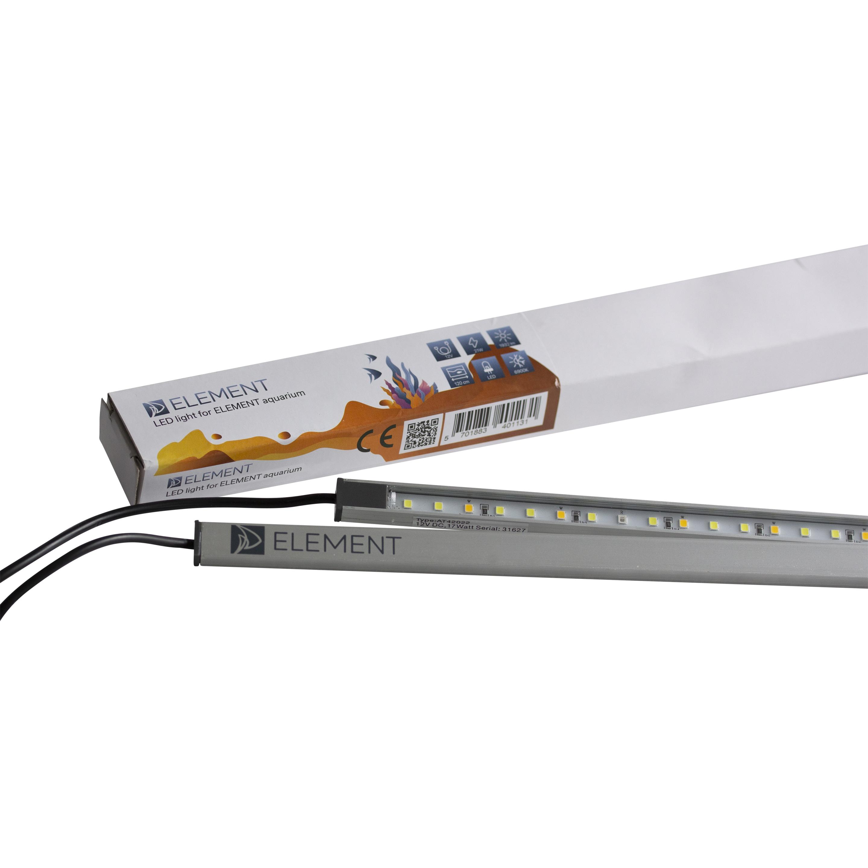 Meilleurs prix pour AkvaStabil LED-lys til 100cm ELEMENT,17W, 2 pcs. (LED, 17 W), Éclairage pour aquarium