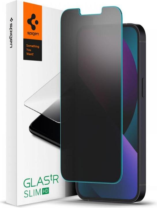 Produktbild Spigen Glas.TR Slim iPhone 14/13 Pro/13 Privacy AGL05211 szkło hartowane AGL03393 (1 Stk., Apple iPhone 13, Apple iPhone 13 Pro)