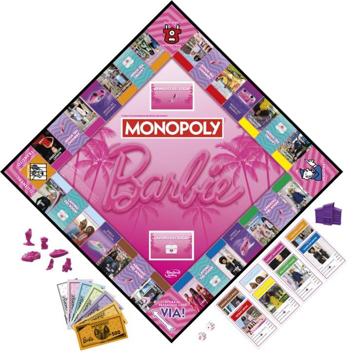 Produktbild Hasbro Gaming Monopoly Barbie Edition (Italienisch)