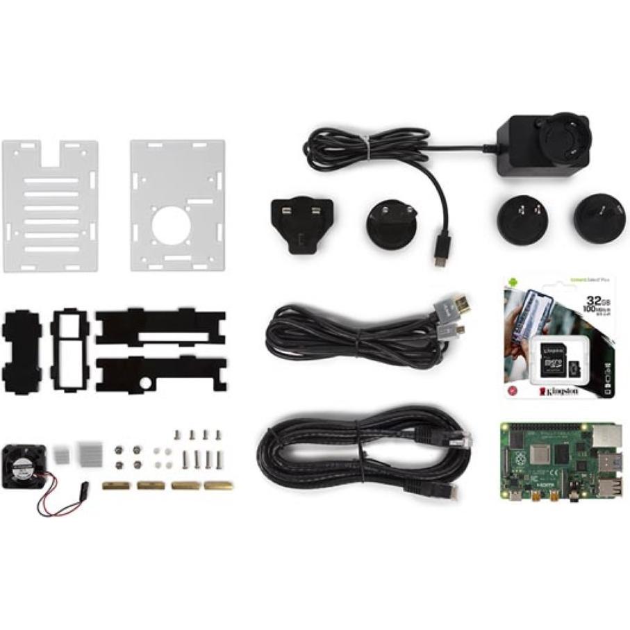 Whadda RASPBERRY PI? 4 STARTER KIT (4 GB) CON CUSTODIA DI RAFFREDDAMENTO, Scheda + Kit di sviluppo