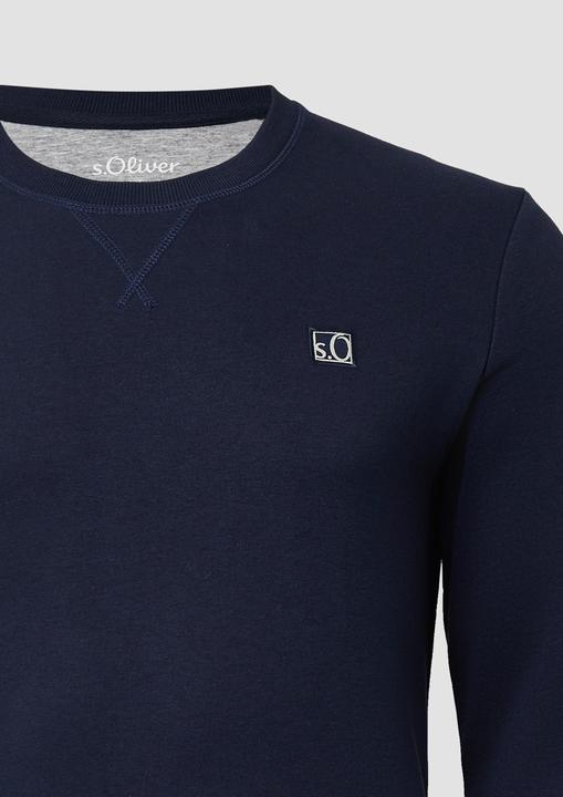Produktbild s.Oliver Sweatshirt Sweatshirt aus Baumwollmix mit Crew Neck (XXL)