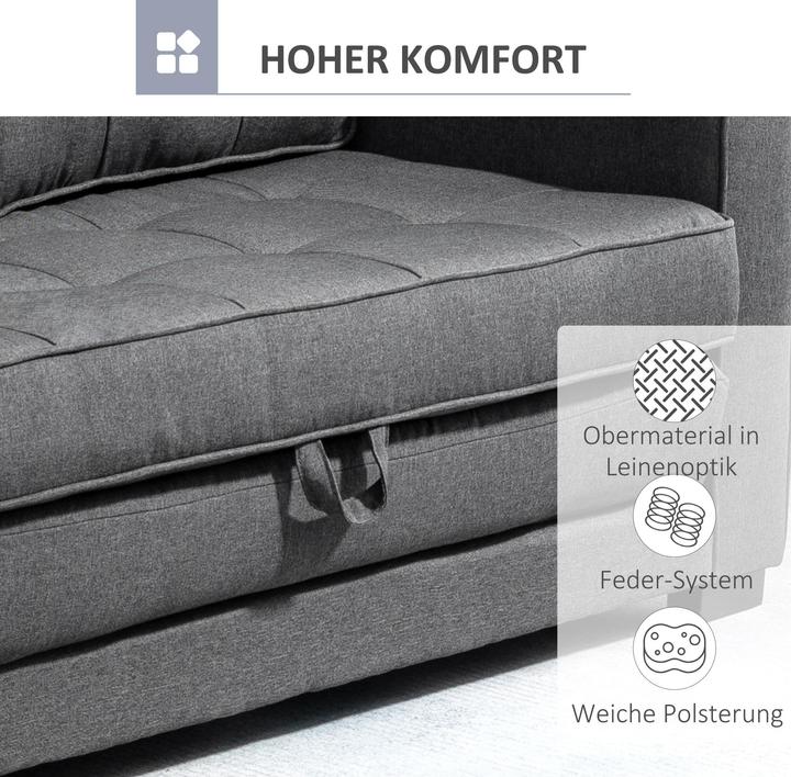 Produktbild Homcom Schlafsofa mit Sitzkissen