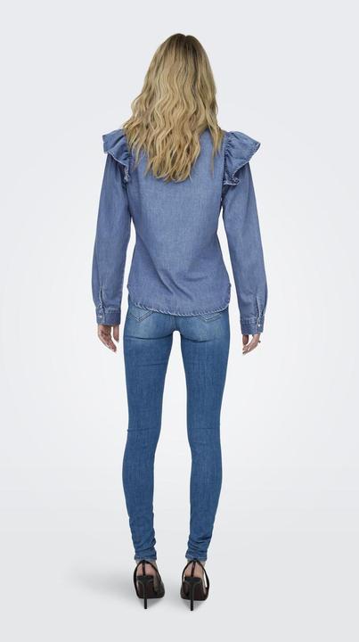 Immagine prodotto Only ONLINDIGO LS FRILL DNM SHIRT QYT Camicia in denim (L)