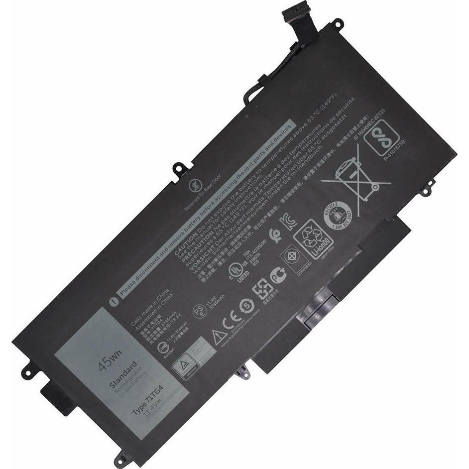 Thumbnail - Dell Btry Pri 45whr 3c Lith Lgc (3 Zellen, 3745 mAh), Notebook Akku, Schwarz