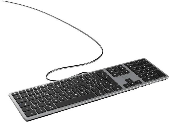 Productafbeelding Mobility Lab ML311883 USB Toetsenbord Duits, QWERTY, Mac Grijs (NL, Bedraad)
