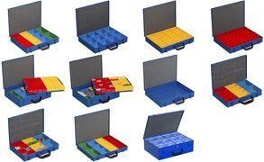 Allit Metal small parts box EuroPlus Pro M 34L-14, blue, made of powder-coated sheet steel, synthetic