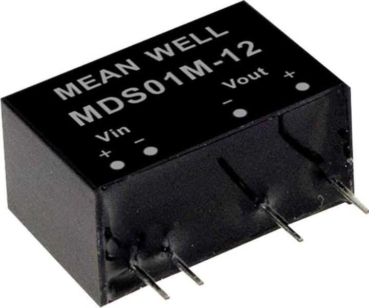 Produktbild MeanWell DC/DCWandlerModule Serie MDS01 SIP/SIL7 Case Single Output 1 ungeregelt Medical