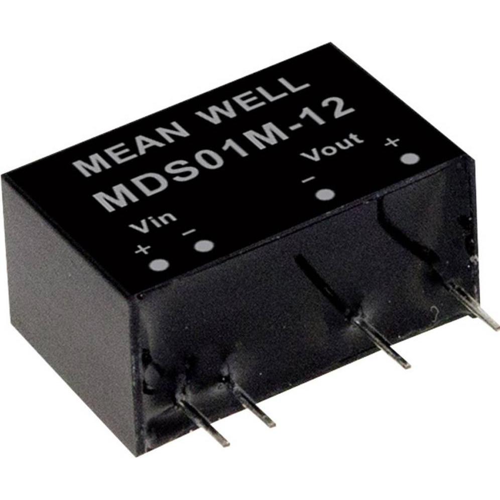MeanWell, Spannungswandler, DC/DCWandlerModule Serie MDS01 SIP/SIL7 Case Single Output 1 ungeregelt Medical