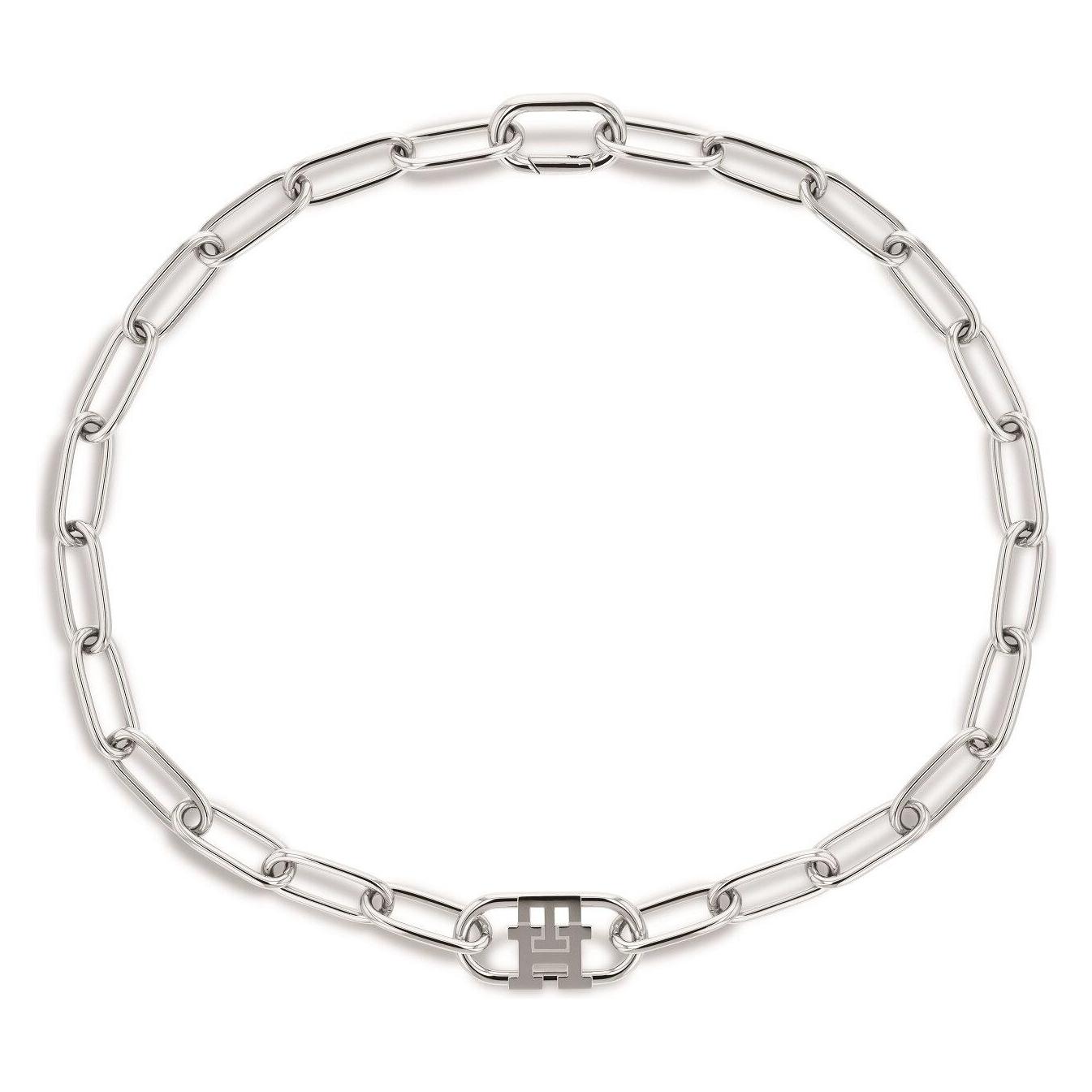 Tommy Hilfiger, Halsschmuck, Fashion Steel Necklace Monogram 2780726, (Stahl)
