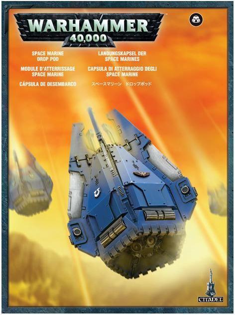 Actual product image Games Workshop Warhammer 40k - Space Marine Drop Pod (Plastic)