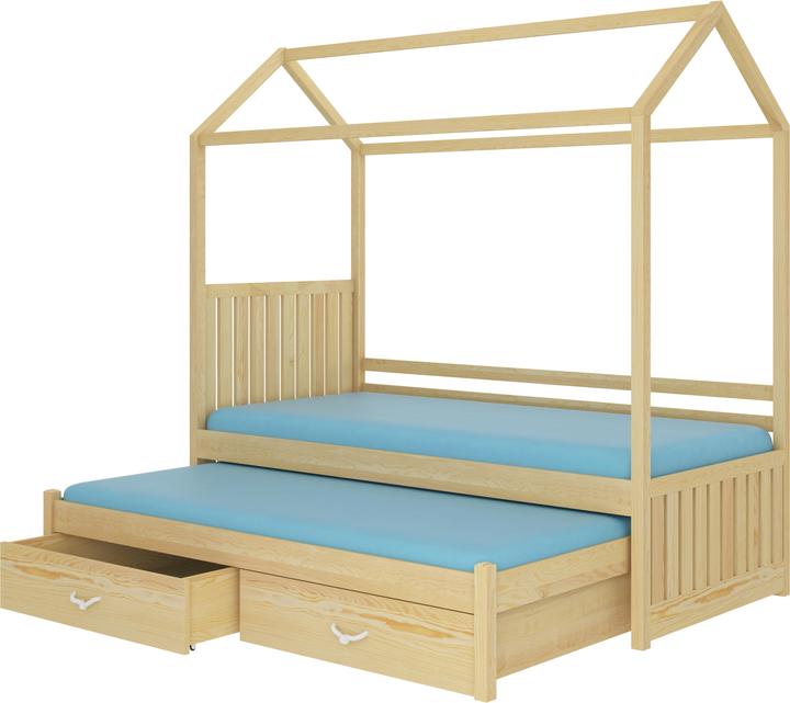 Image du produit ADRK Furniture Lit de maison avec matelas JONASZEK 180x80 (180 x 80 cm)