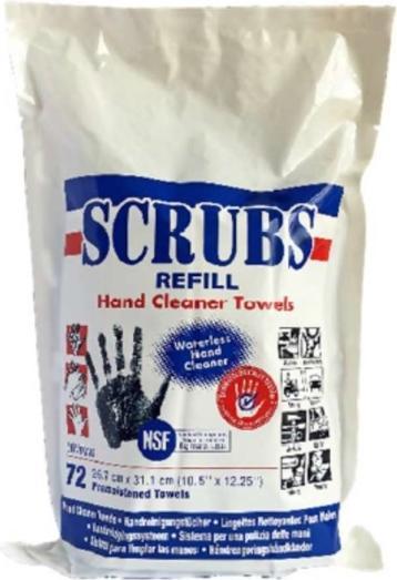 Actual product image Scrubs Srubs Refill 042270 Hand Cleaning Wipes 72 pcs. (72 pcs.)